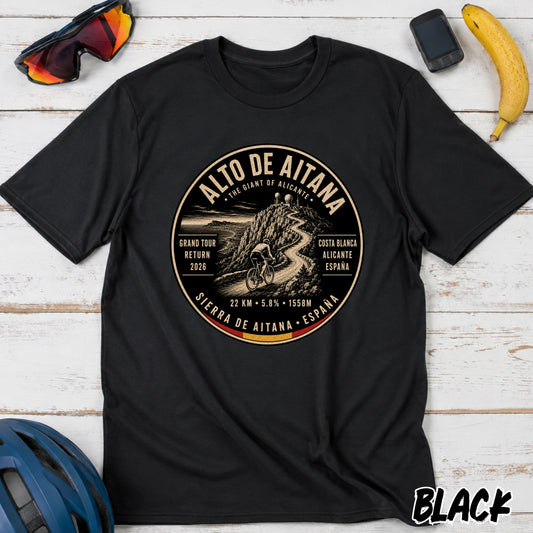 Alto de Aitana Cycling Tee — Vintage Costa Blanca Ride Graphic T-Shirt