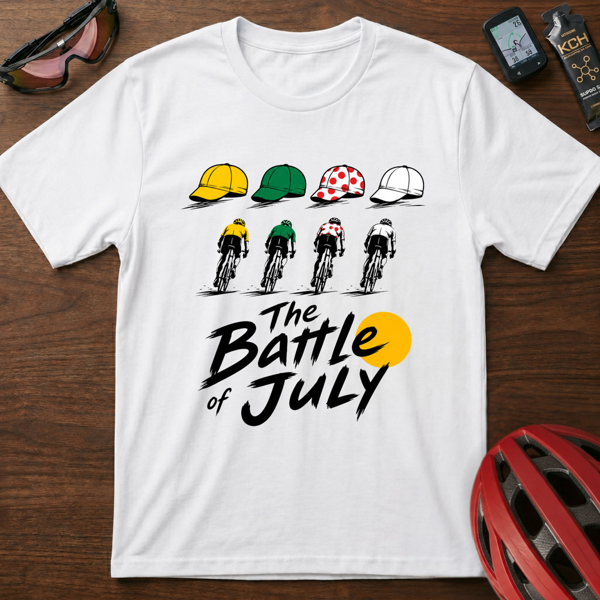 "The Battle of July" Tour de France cycling Graphic T-Shirt