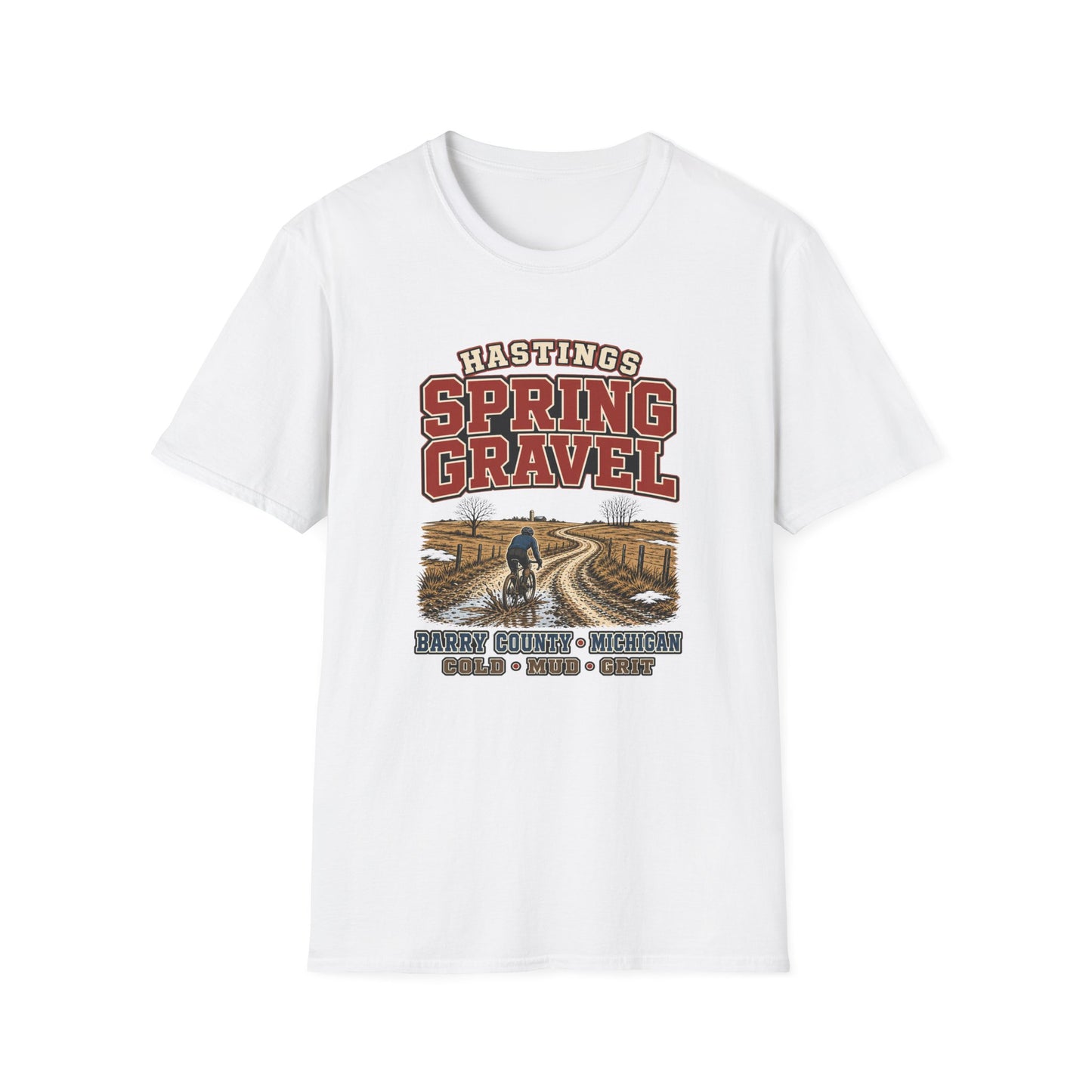 Spring Gravel T-Shirt β Hastings Gravel Ride Graphic Tee