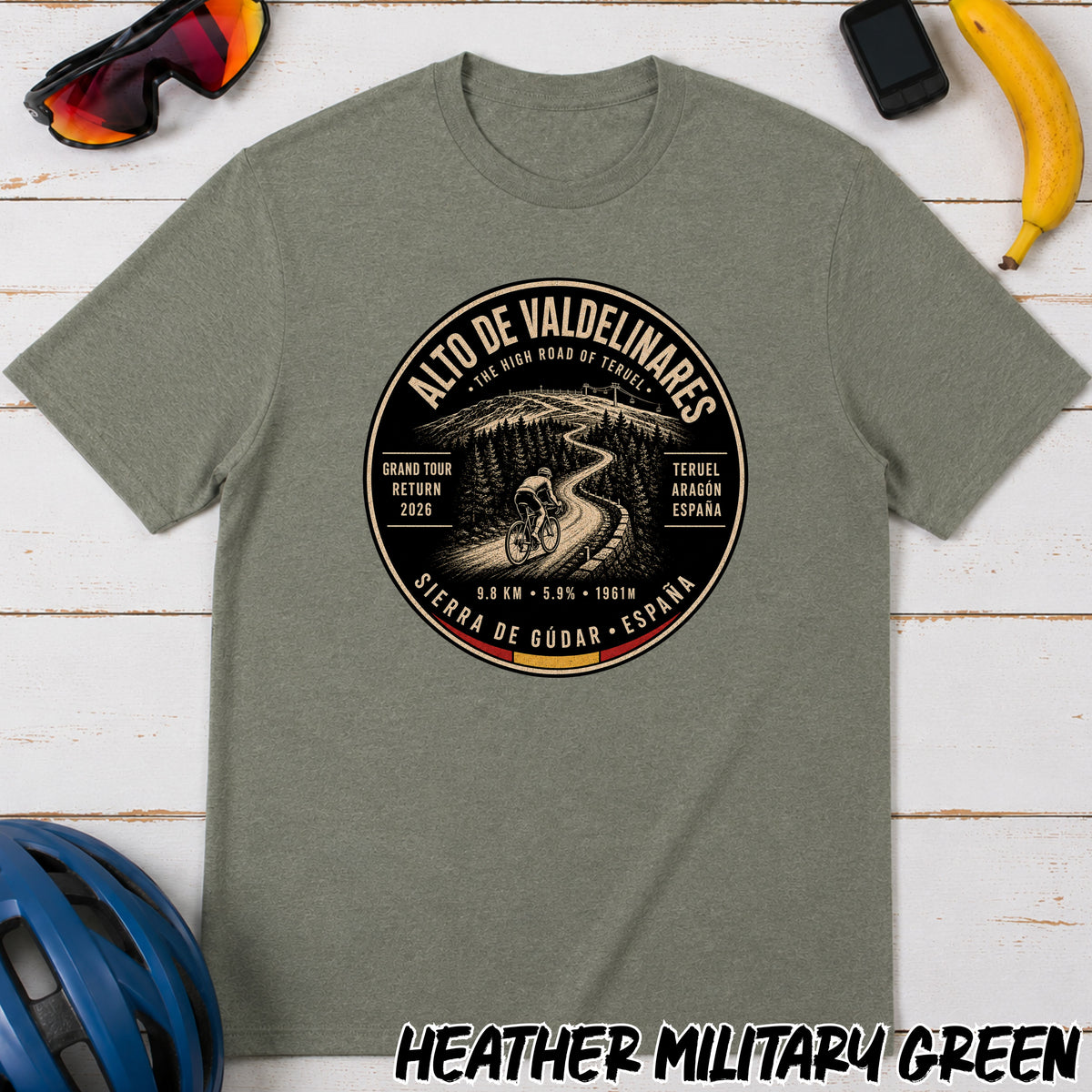 Alto de Valdelinares Iconic Climb T‑Shirt —La Vuelta Cycling Tee