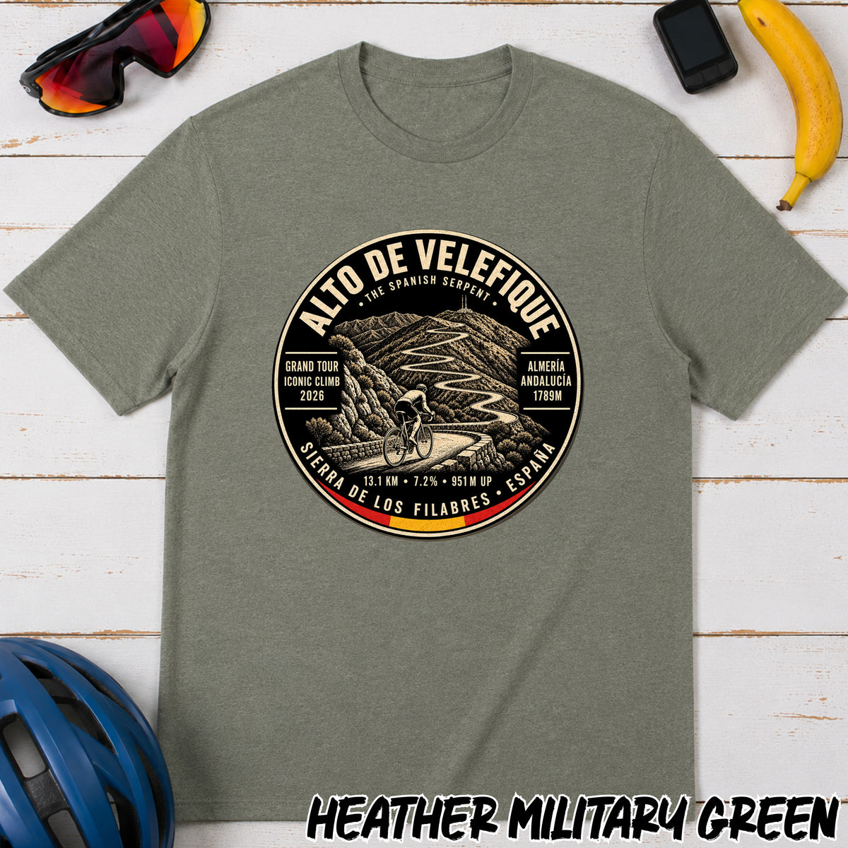 Alto de Velefique Le Vuelta T‑Shirt — Spanish Sierra Climb Tee