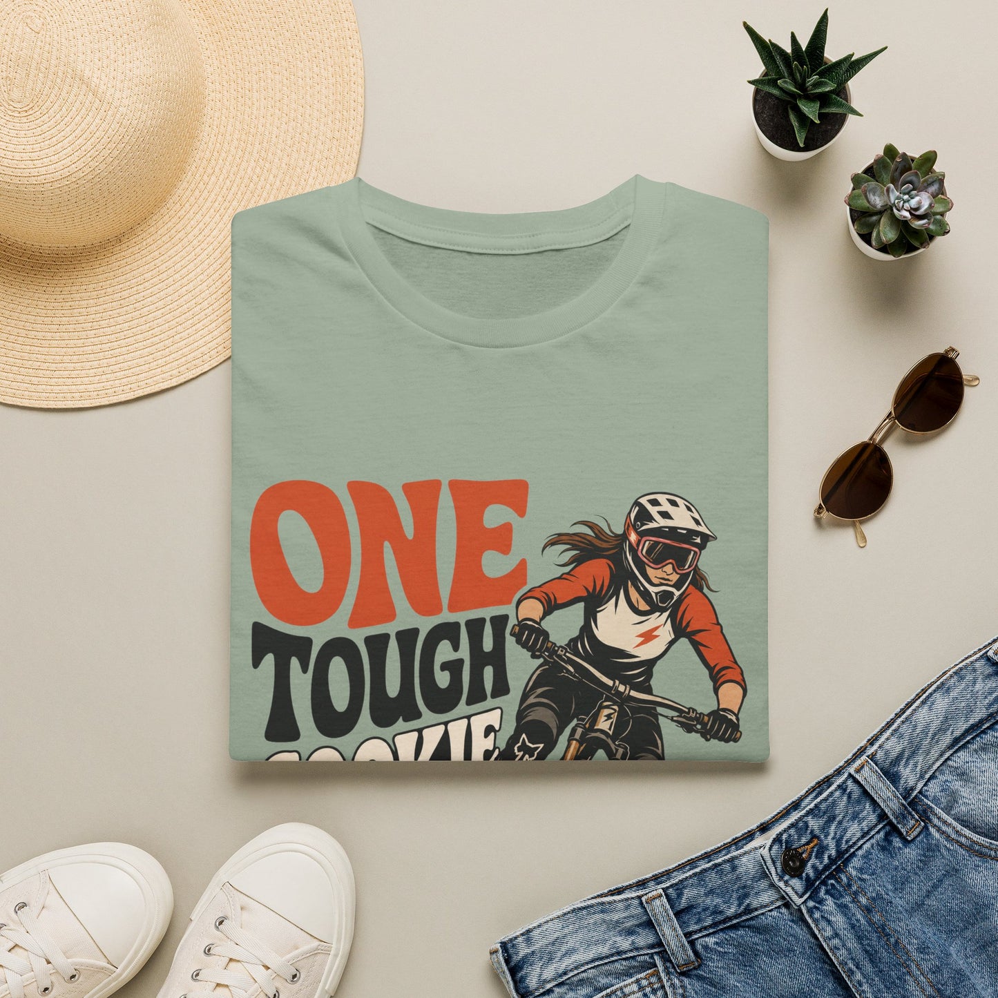 One Tough Cookie Mountain Biker T-Shirt