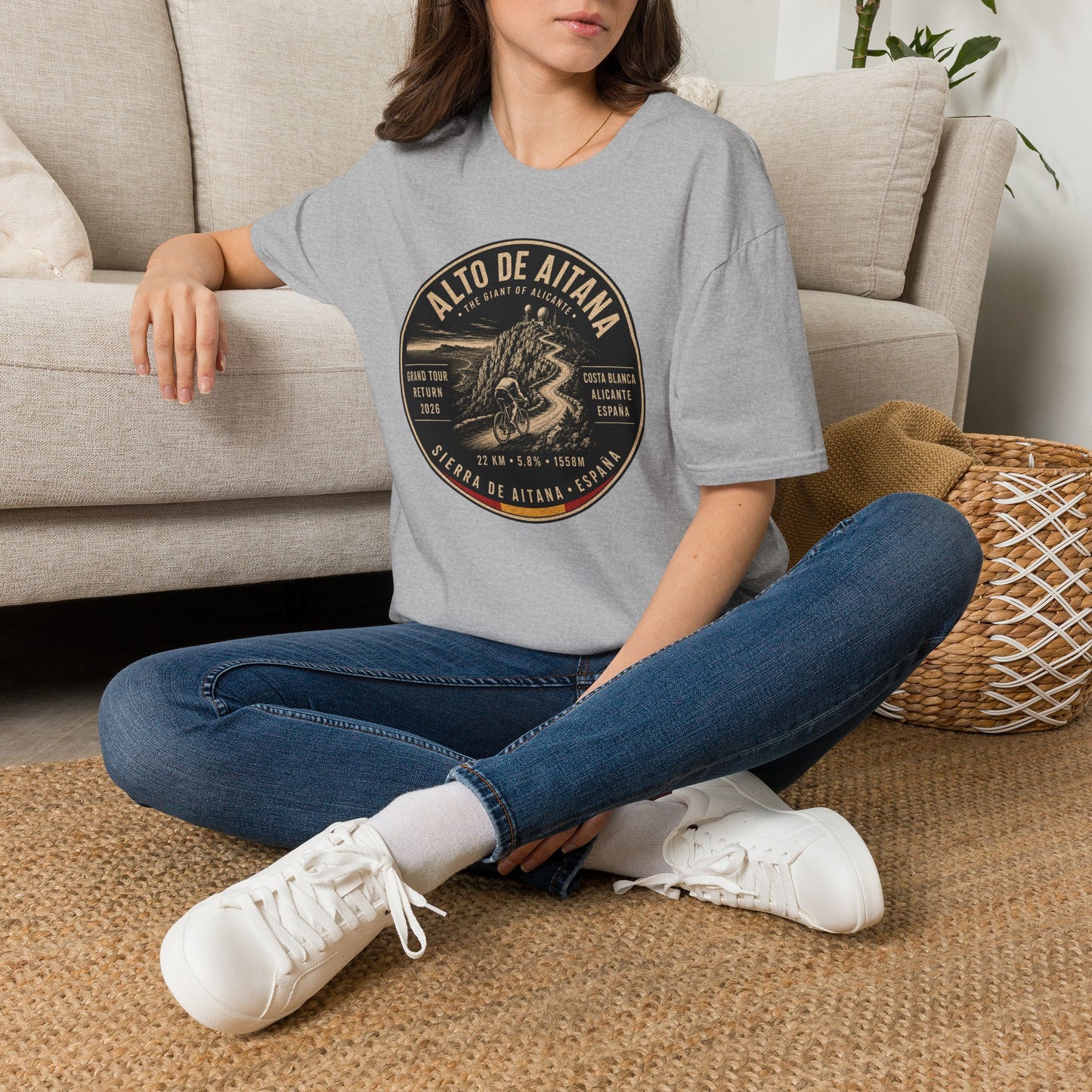Alto de Aitana Cycling Tee β Vintage Costa Blanca Ride Graphic T-Shirt