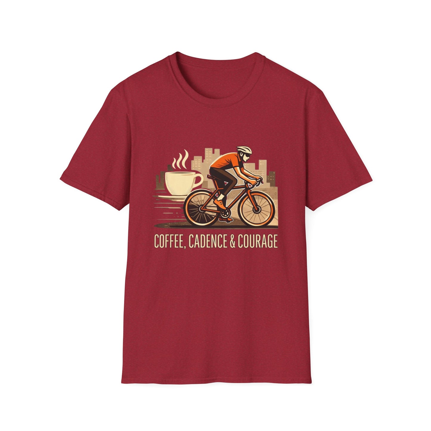 Cadence, coffee & courage Cycling T-Shirt