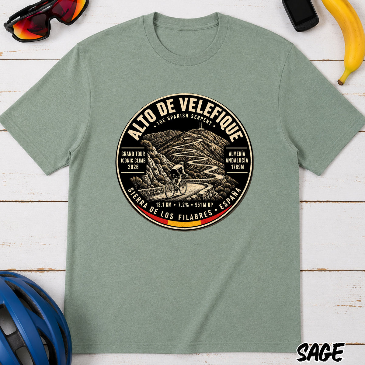 Alto de Velefique Le Vuelta T‑Shirt — Spanish Sierra Climb Tee