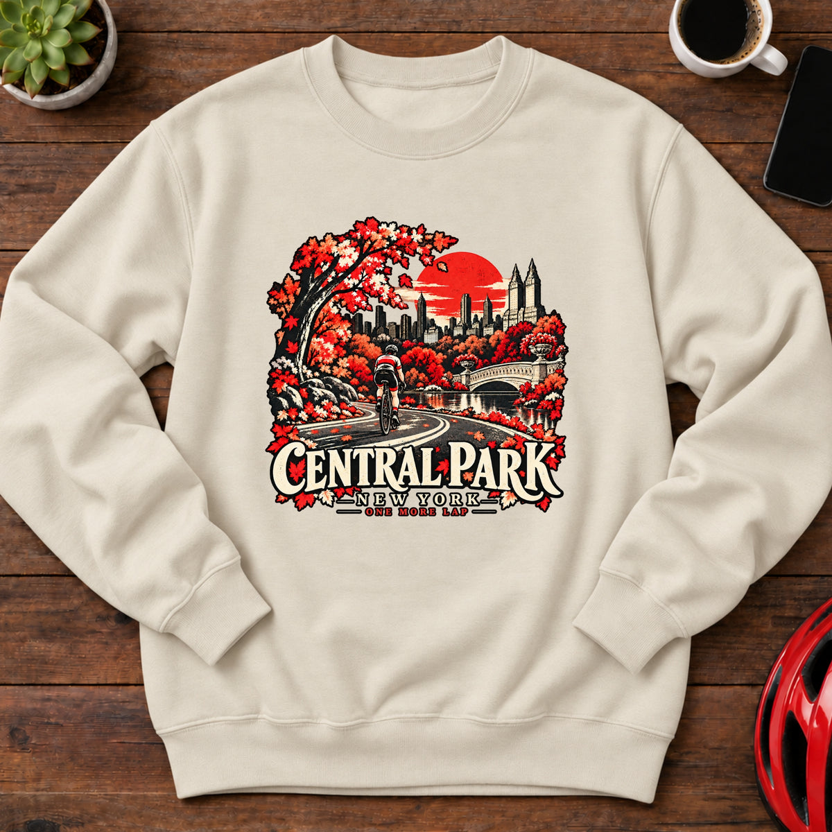 Central Park New York Cycling Sweatshirt(Global)