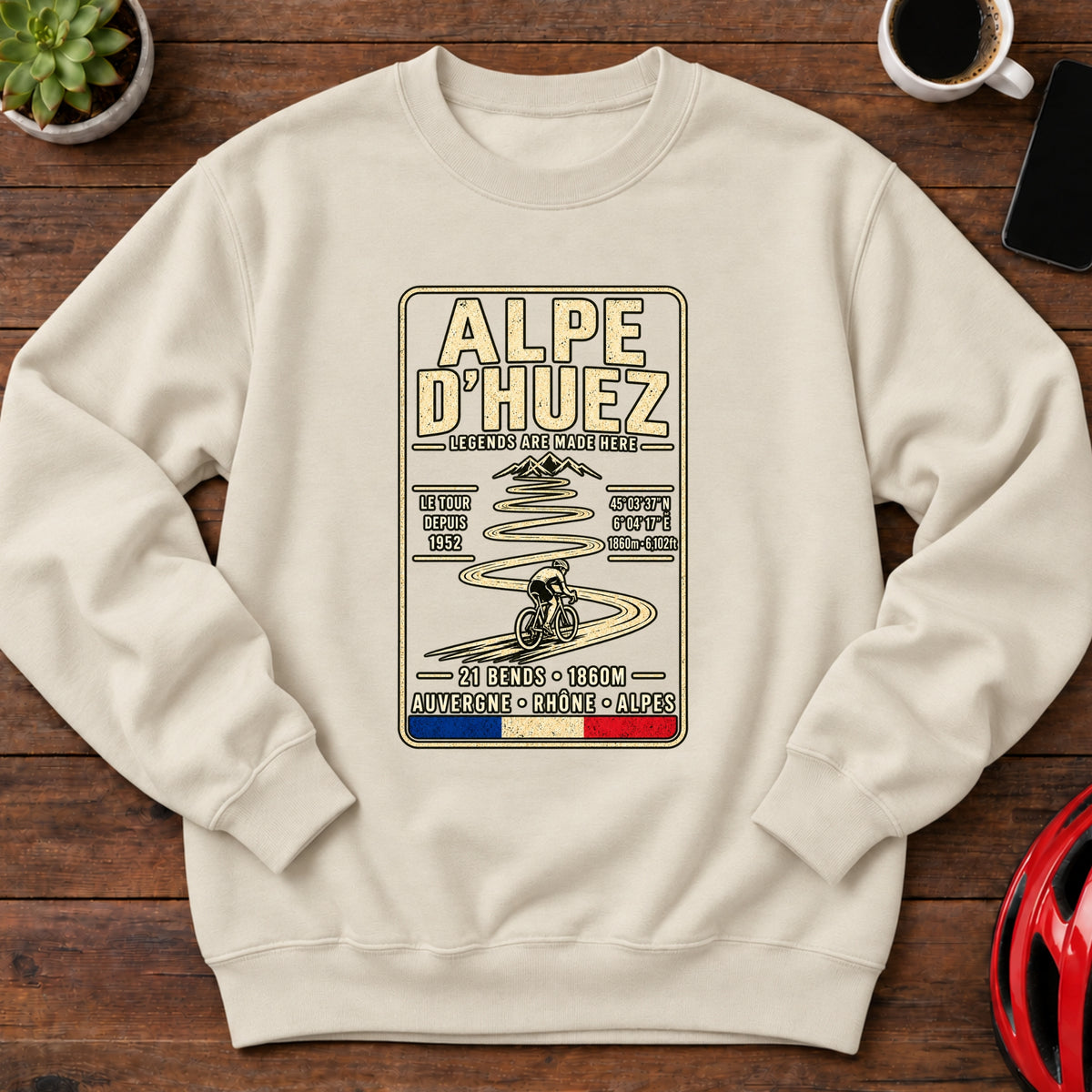 Alpe d'Huez Cycling Sweatshirt(Global)