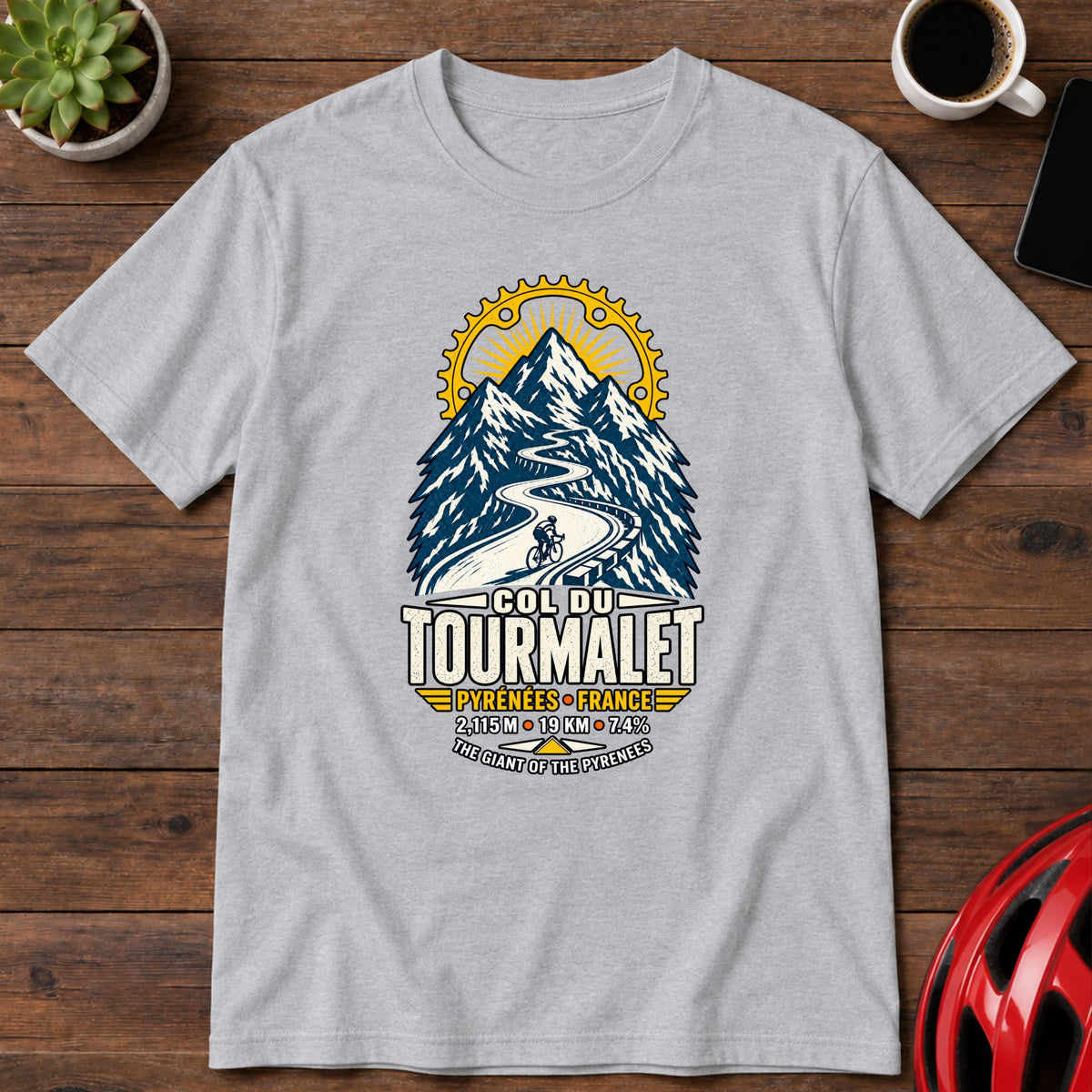 Col du Tourmalet Cycling Climb Tee (Global)