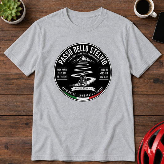 Passo dello Stelvio Iconic Cycling Climb T-Shirt(Global)