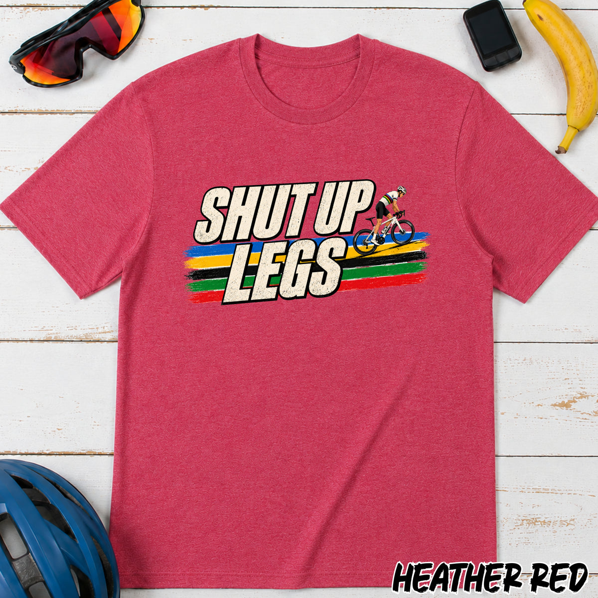 Shut Up Legs Cycling T-Shirt β Retro Road Bike Racing Tee