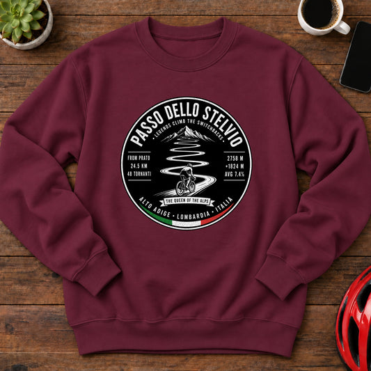 Passo dello Stelvio Cycling Sweatshirt(Global)