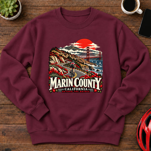 Marin County California Cycling Sweatshirt(Global)