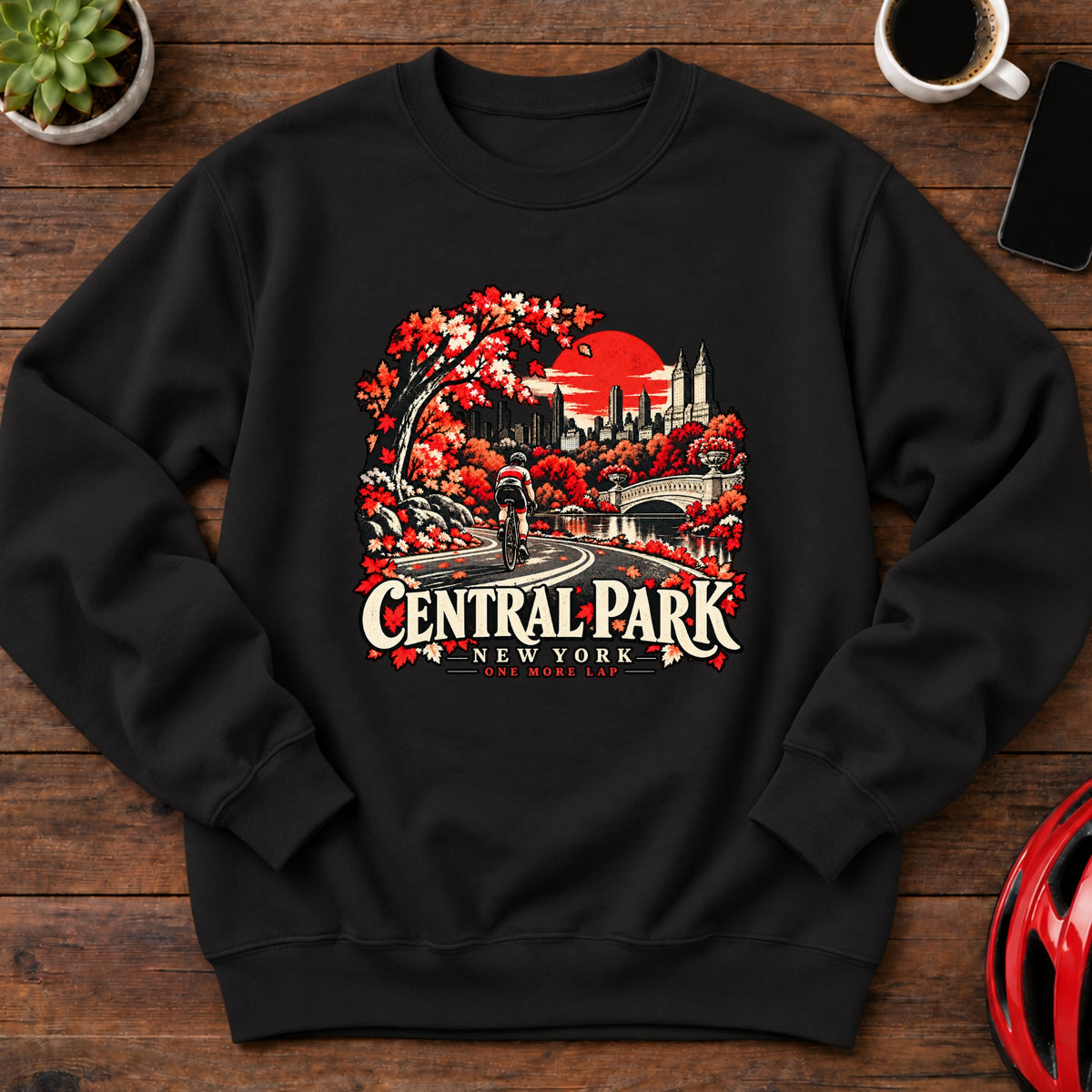 Central Park New York Cycling Sweatshirt(Global)