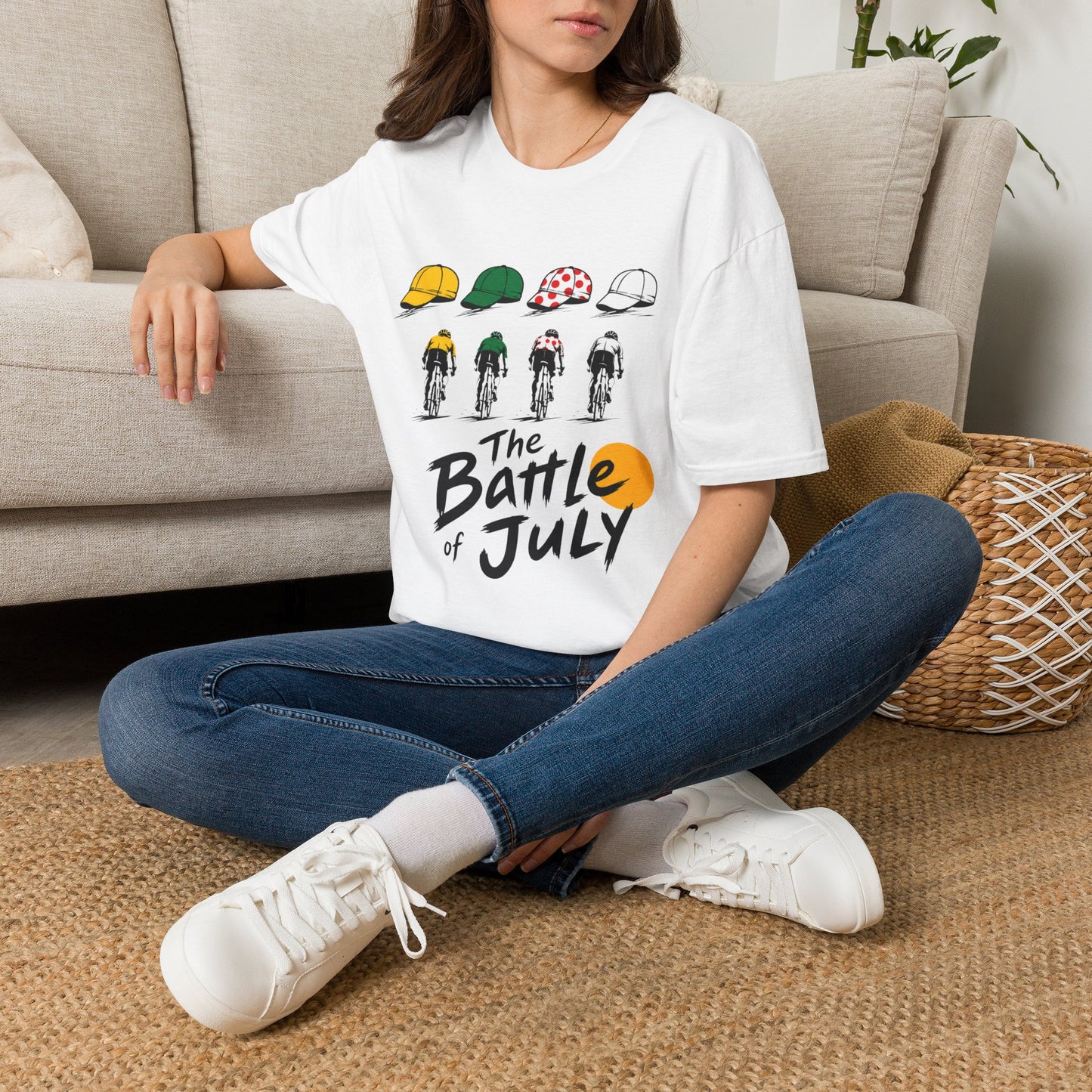 "The Battle of July" Tour de France cycling Graphic T-Shirt