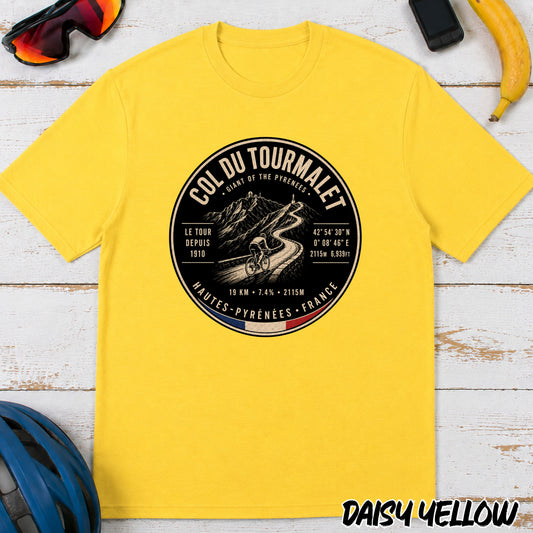 Col du Tourmalet Cycling T‑Shirt — Tour de France Tee