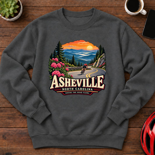 Asheville North Carolina Cycling Sweatshirt(Global)