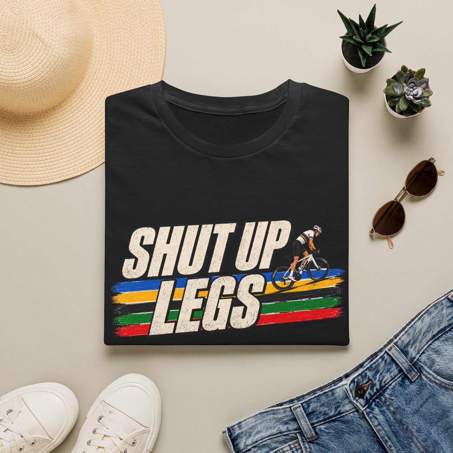 Shut Up Legs Cycling T-Shirt β Retro Road Bike Racing Tee