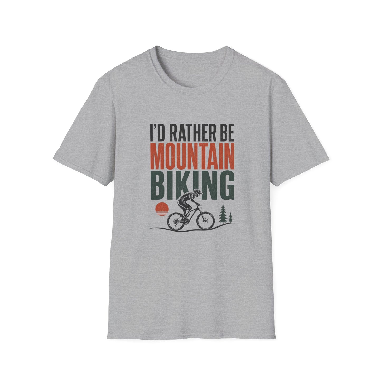 I'd Rather Be Mountain Biking T-Shirt β Outdoor MTB Cycling Tee
