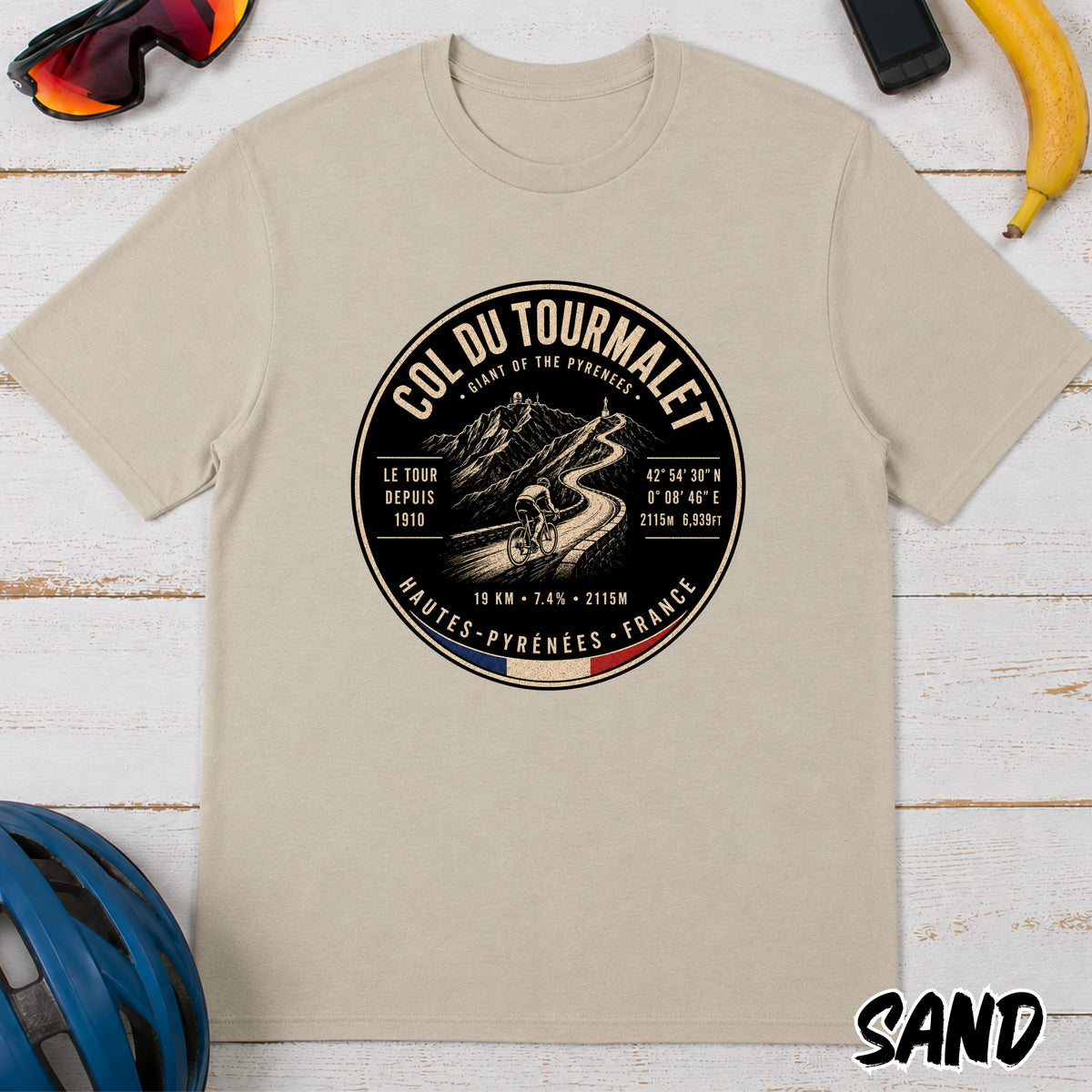 Col du Tourmalet Cycling T‑Shirt — Tour de France Tee