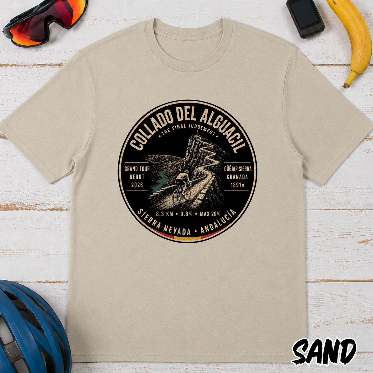 Collado Del Alguacil Mountain Road Cycling T-Shirt β La Vuelta Tee