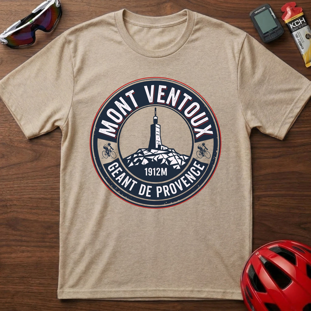 Mont Ventoux Cycling T-Shirt β Mont Ventoux 1912m Vintage Badge
