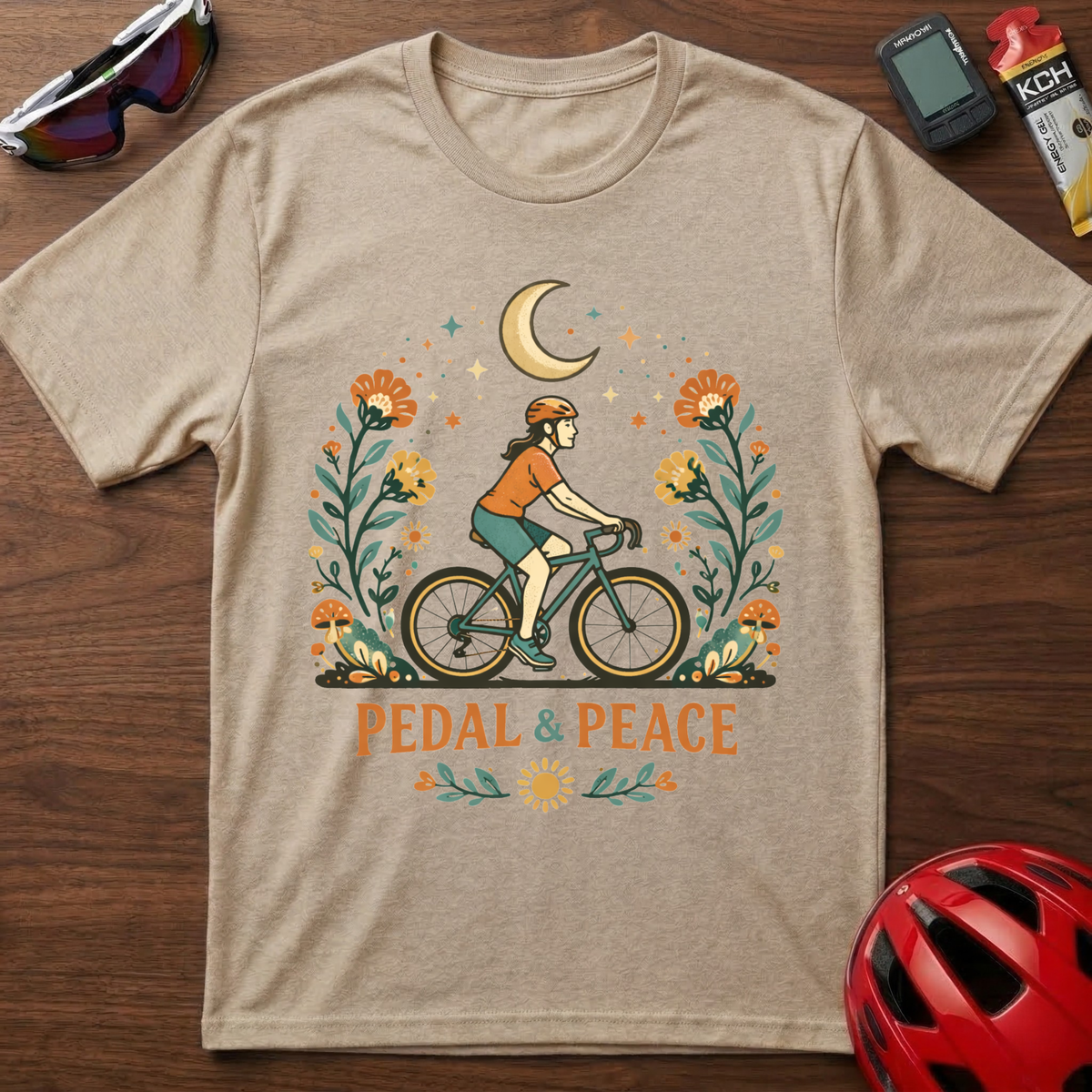 Pedal & Peace Girl Cycling T-Shirt