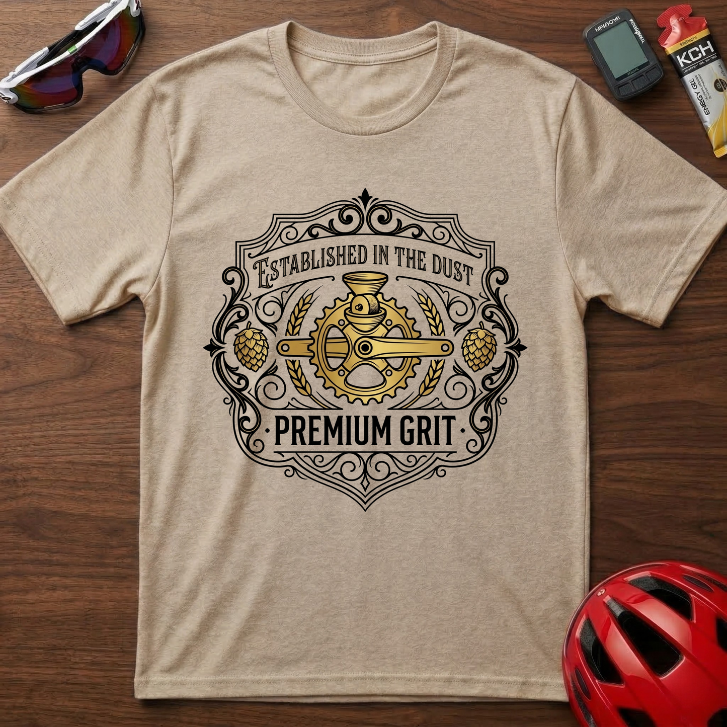 Premium Grit Beer & Cycling T-Shirt