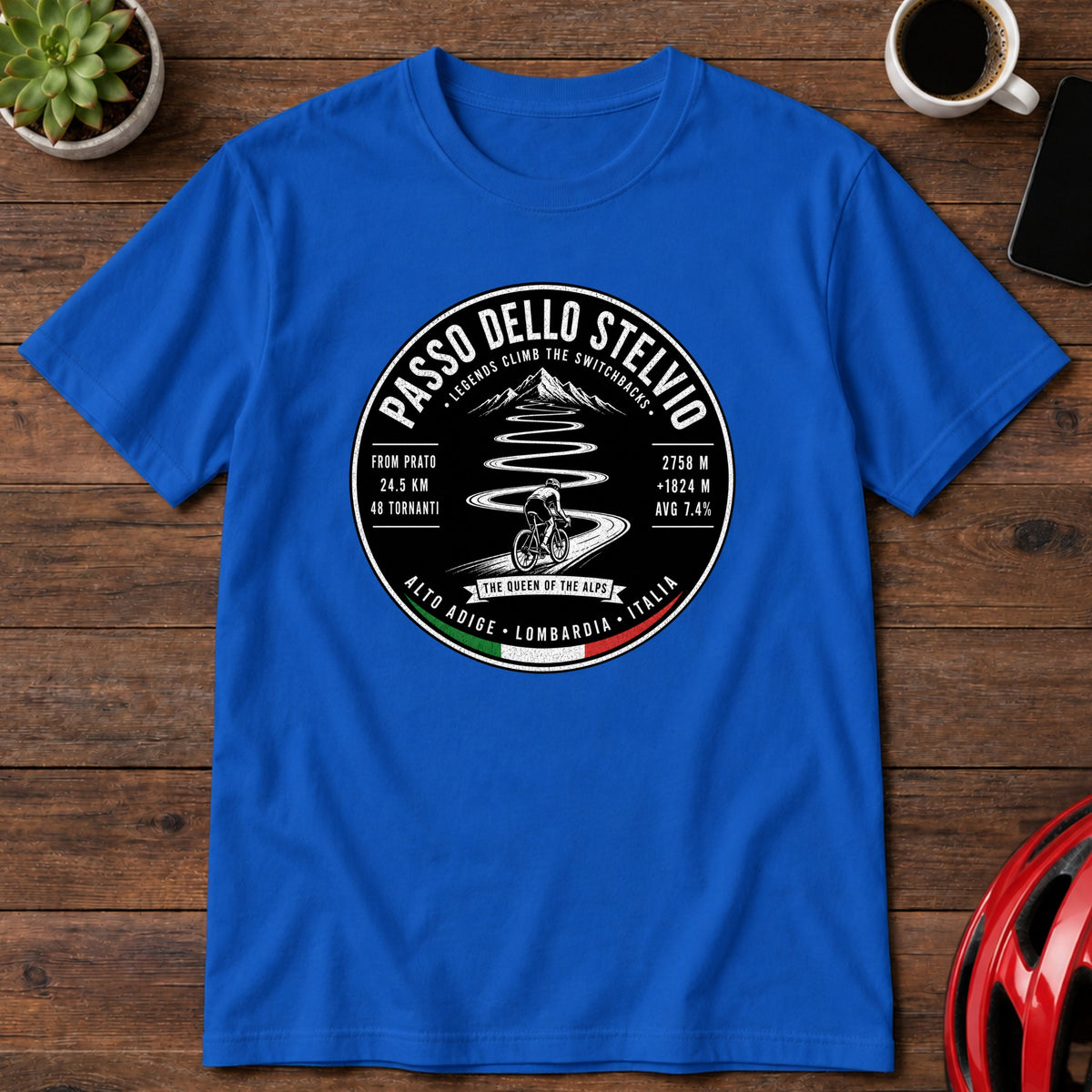 Passo dello Stelvio Iconic Cycling Climb T-Shirt(Global)