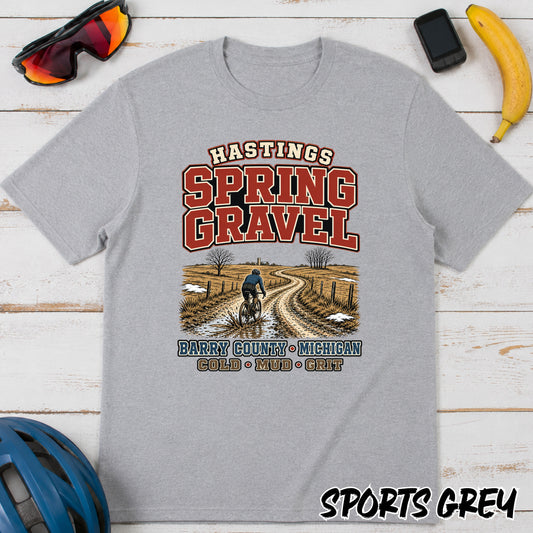 Spring Gravel T-Shirt — Hastings Gravel Ride Graphic Tee