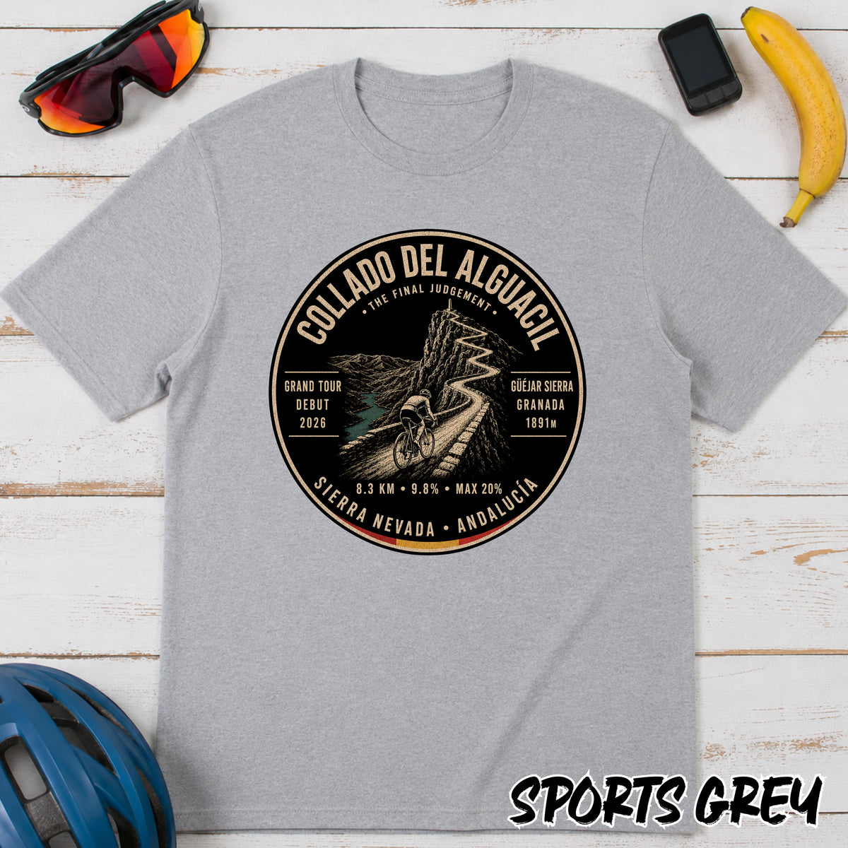 Collado Del Alguacil Mountain Road Cycling T-Shirt β La Vuelta Tee