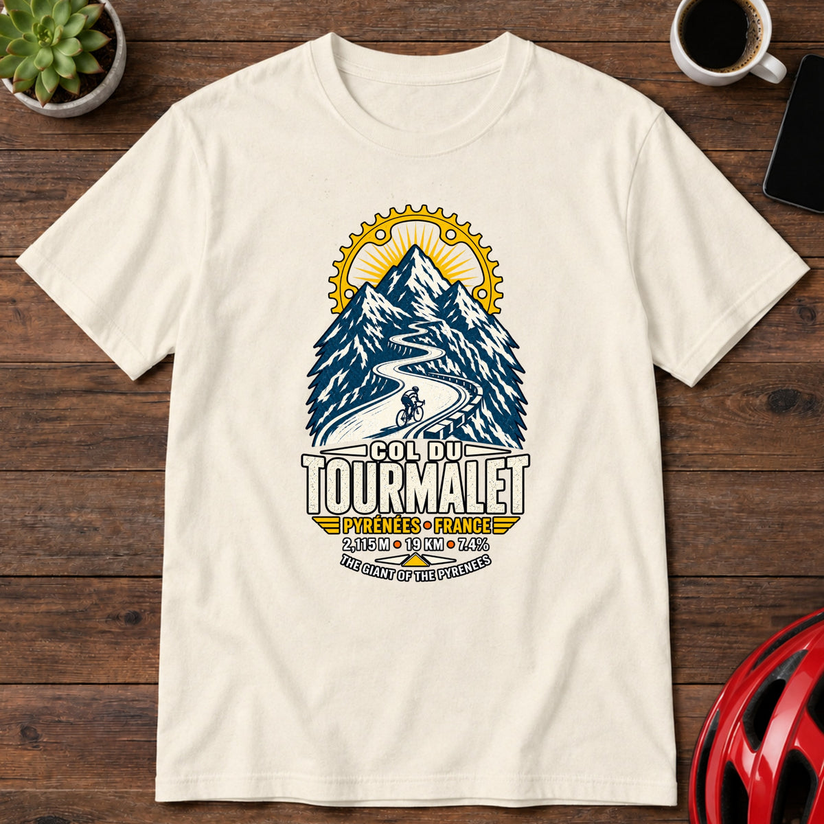 Col du Tourmalet Cycling Climb Tee (Global)