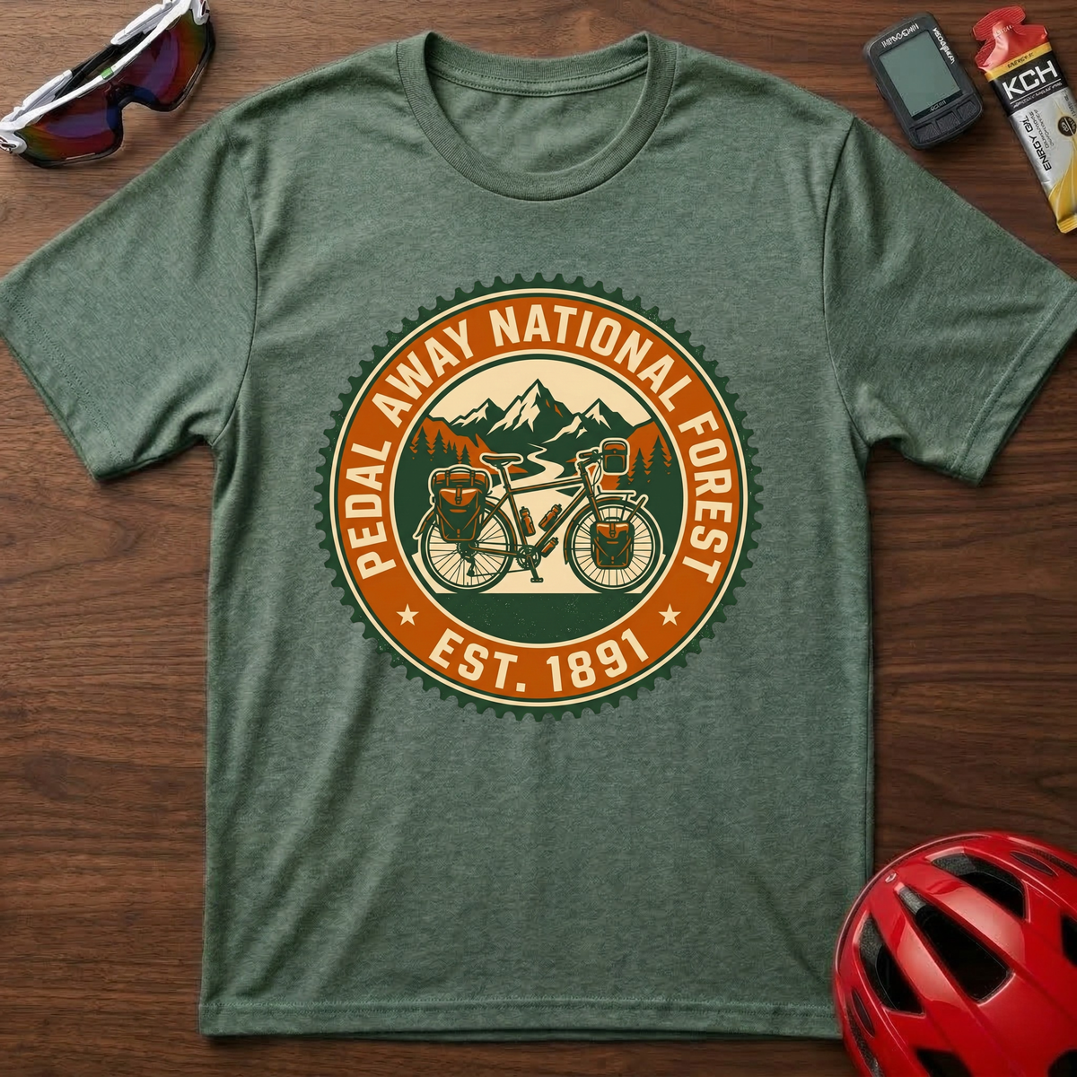 Bike Camping Bike Packing T‑Shirt