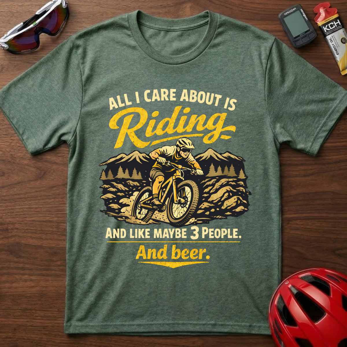All I Care About Is Riding MTB Cycling T-Shirt