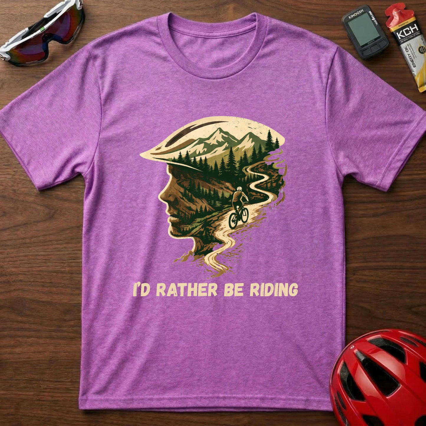 I'd Rather Be Riding MTB Spirit Cycling T-Shirt