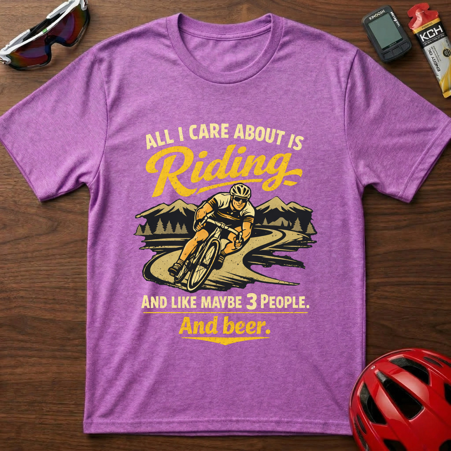 All I Care About Is Riding... Cycling T-Shirt