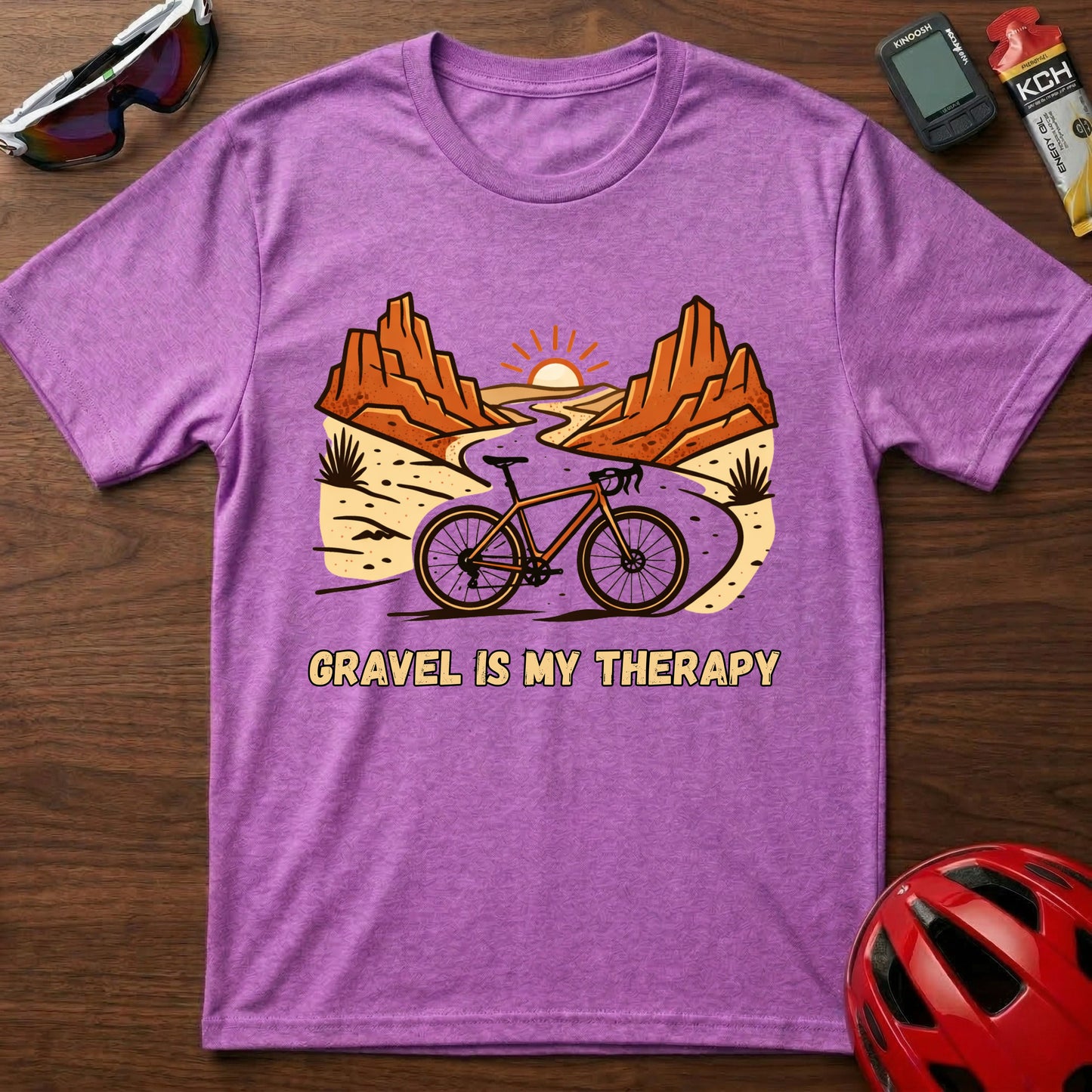 Gravel Is My Therapy Cycling T-Shirt