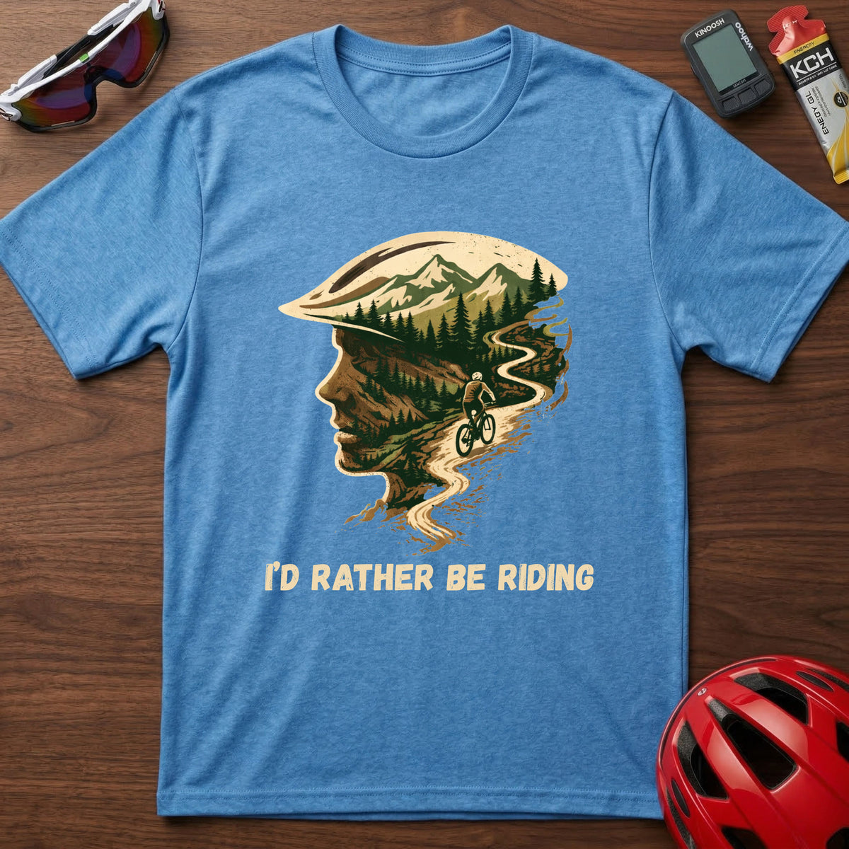 I'd Rather Be Riding MTB Spirit Cycling T-Shirt