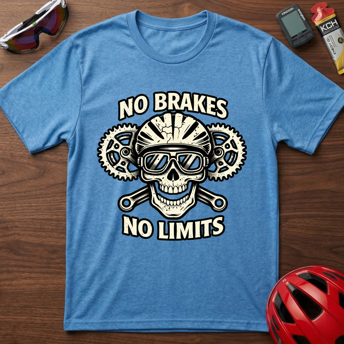 No Brakes No Limits Downhill MTB Cycling T-Shirt