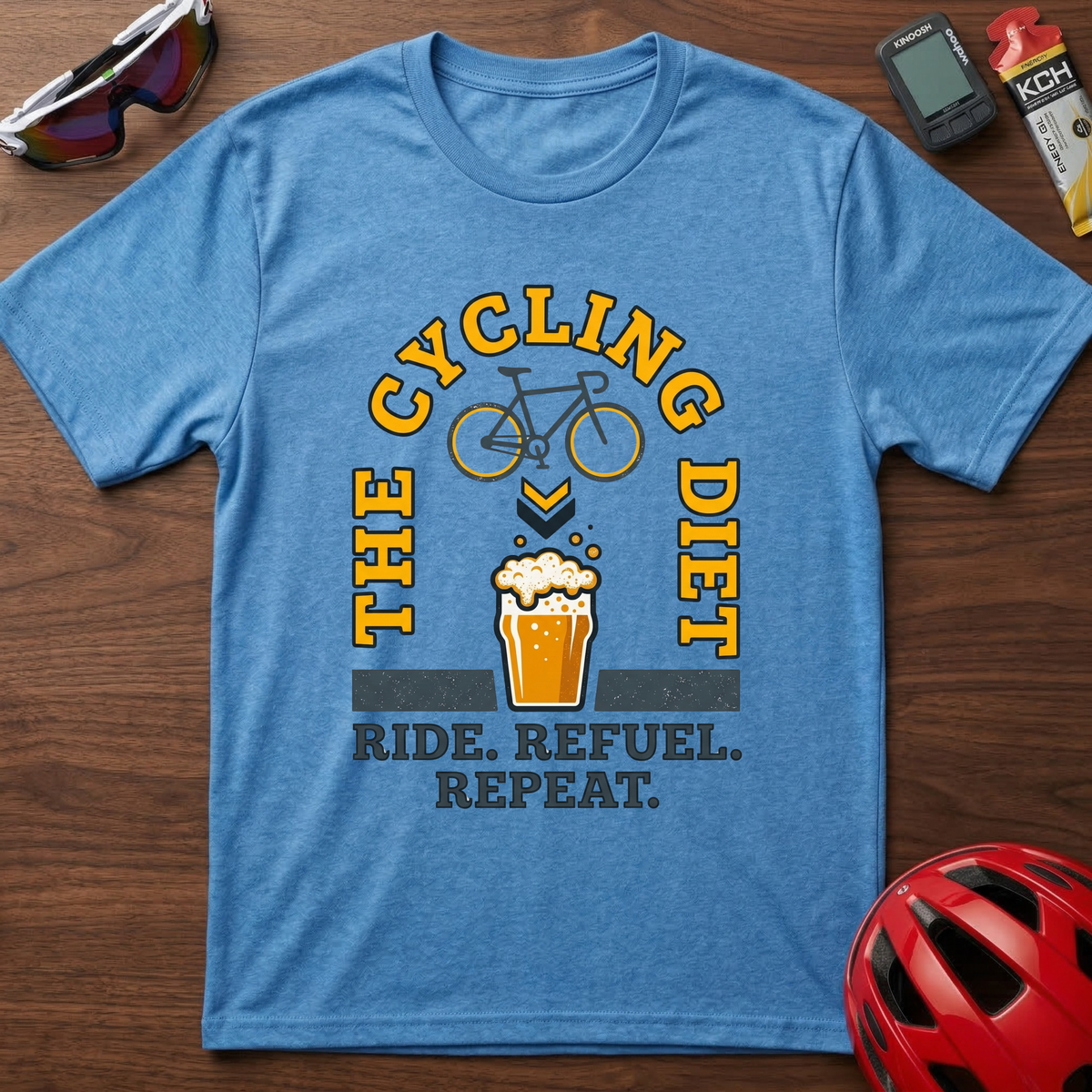 Bike & Beer Graphic Cycling T-Shirt