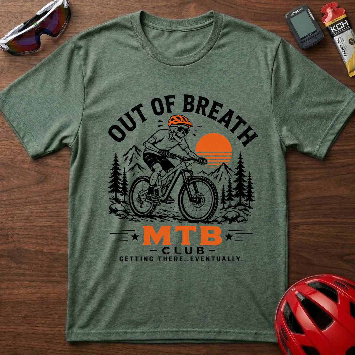 Out of Breath MTB Club T-Shirt β Mountain Biking Tee