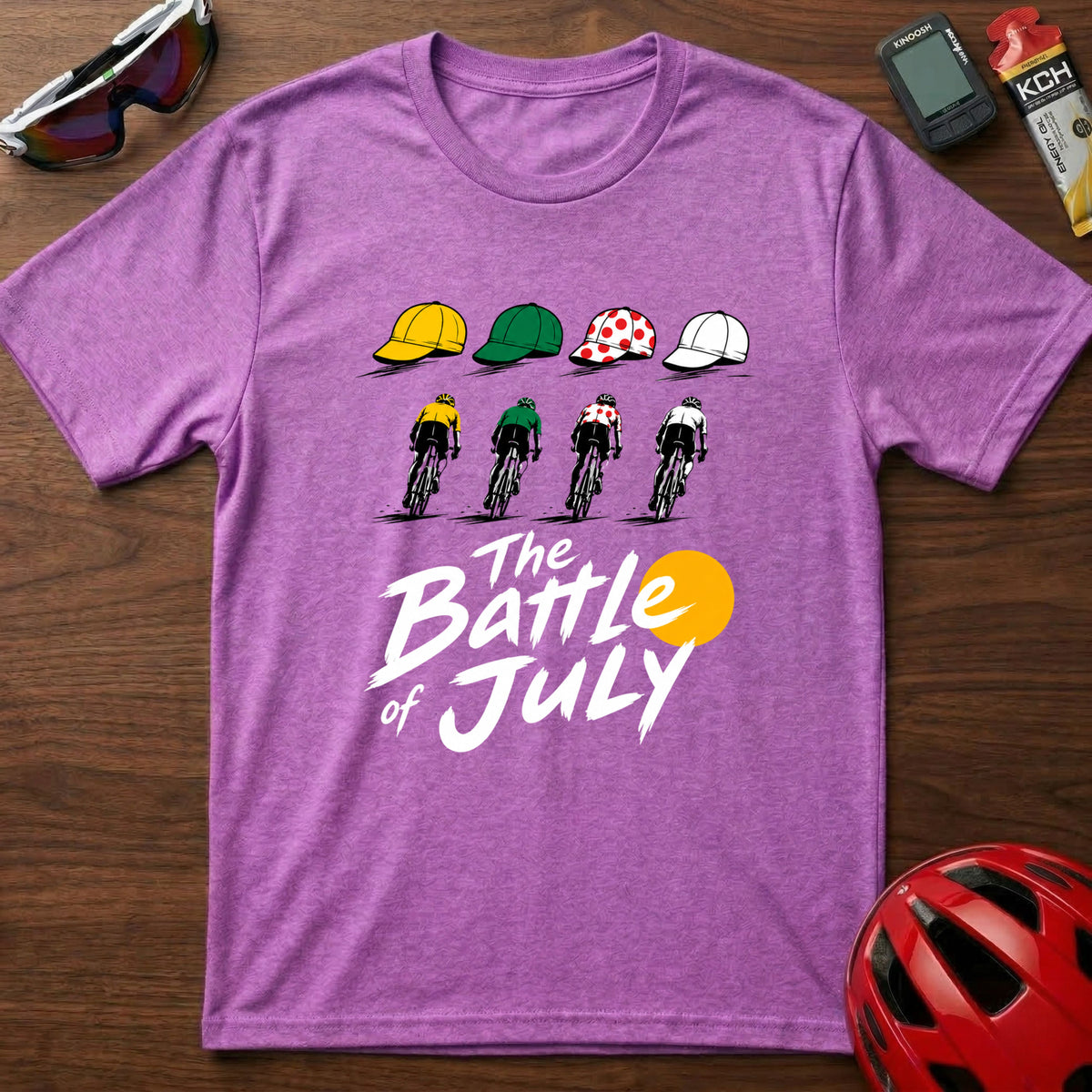 "The Battle of July" Tour de France cycling Graphic T-Shirt