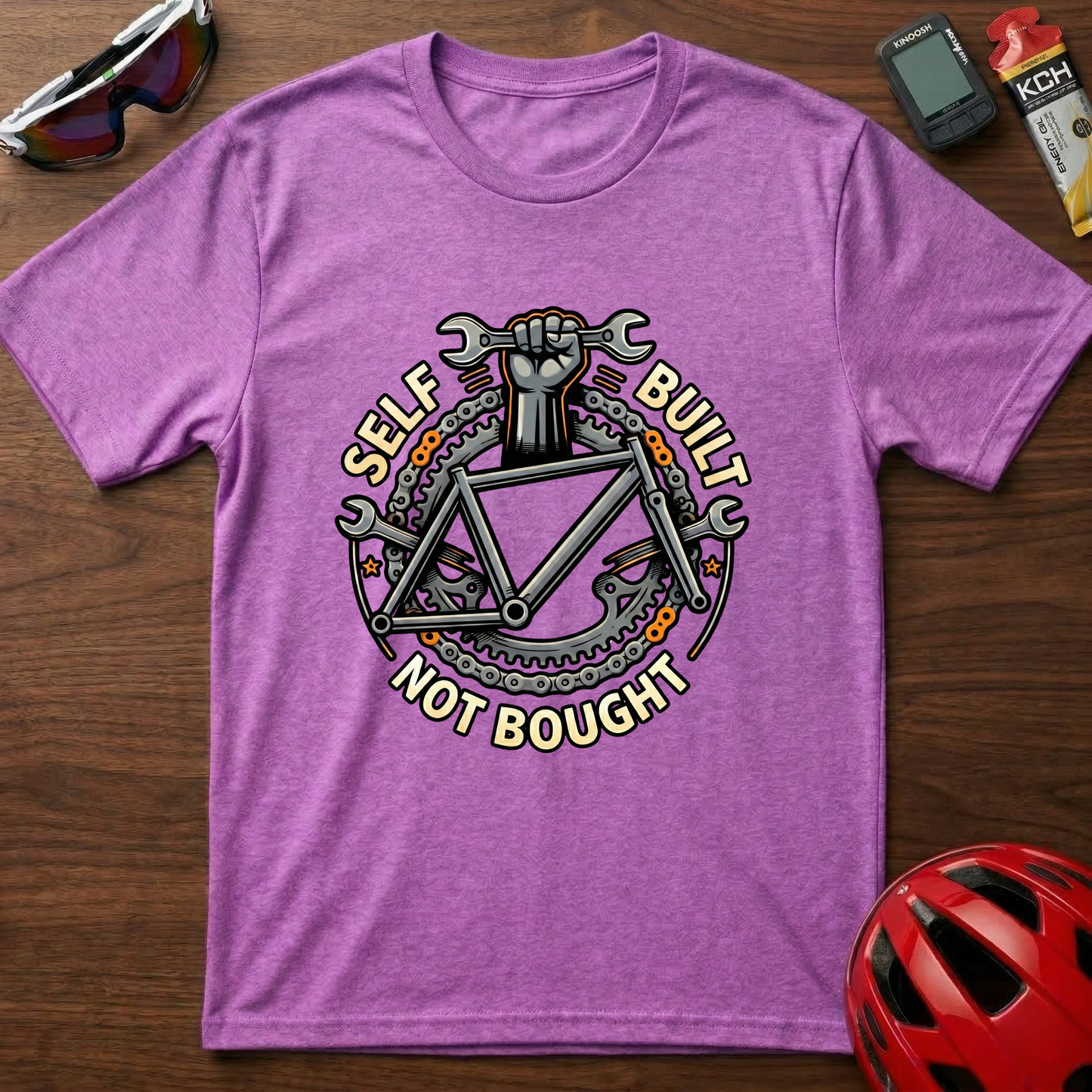 Self Built Not Bought Cycling T-Shirt
