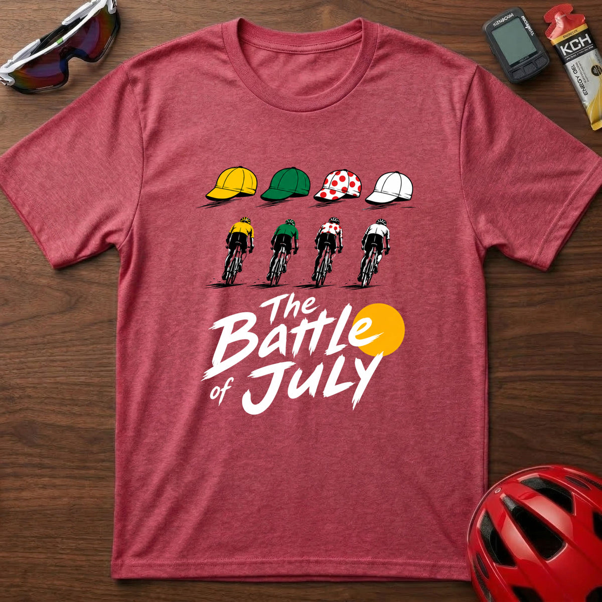 "The Battle of July" Tour de France cycling Graphic T-Shirt