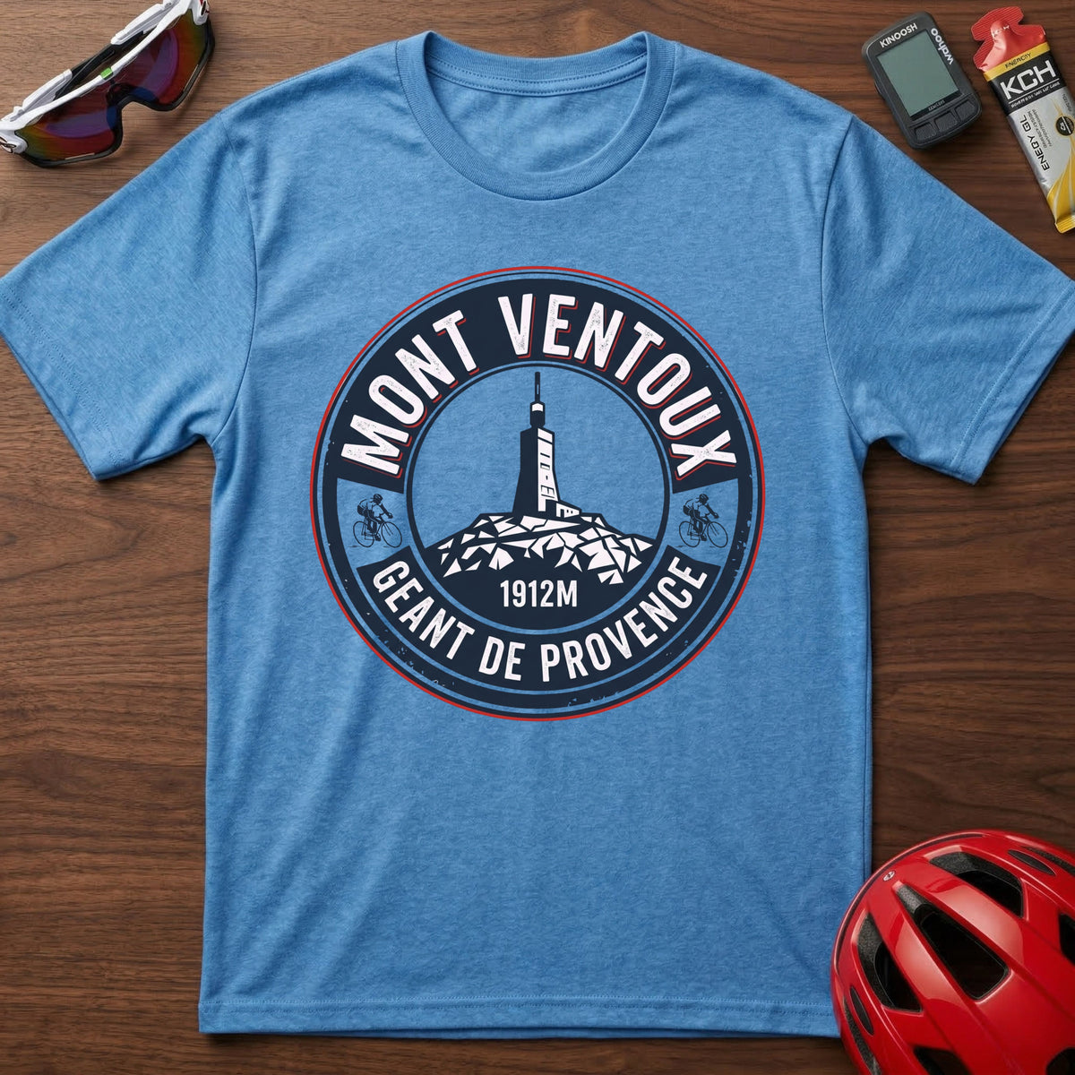 Mont Ventoux Cycling T-Shirt β Mont Ventoux 1912m Vintage Badge