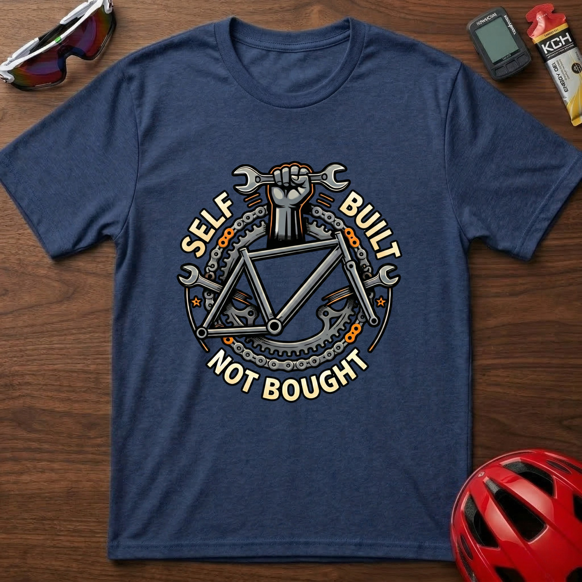 Self Built Not Bought Cycling T-Shirt