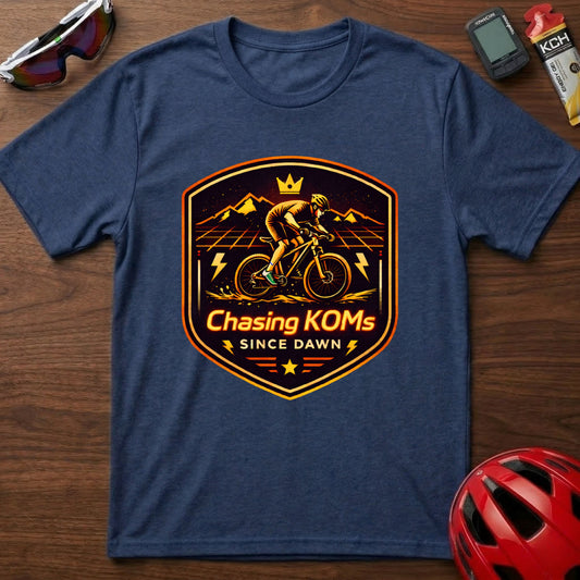 Chasing KOM's Since Dawn Cycling T-Shirt