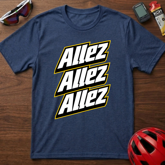 Allez Allez Allez Graphic Cycling TβShirt β Tour de France Fan Tee