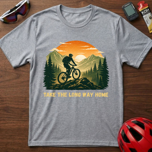 Take The Long Way Home MTB Cycling T-Shirt