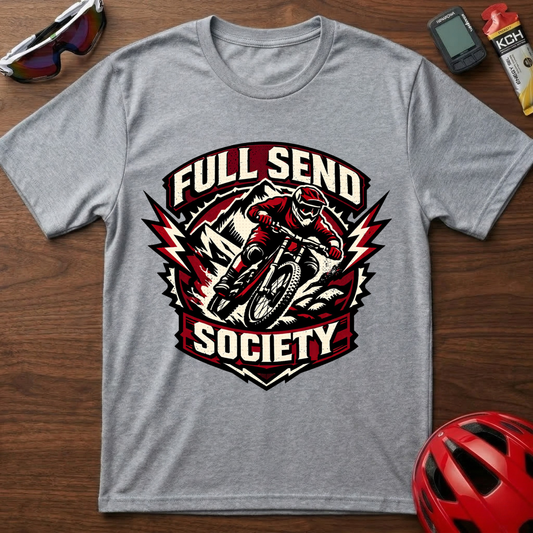 Full Send Society T-Shirt. Downhill MTB T-Shirt