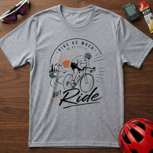Cycling T‑Shirt — Eddie Merckx 'Ride as Much or as little' Vintage Road Bike Tee